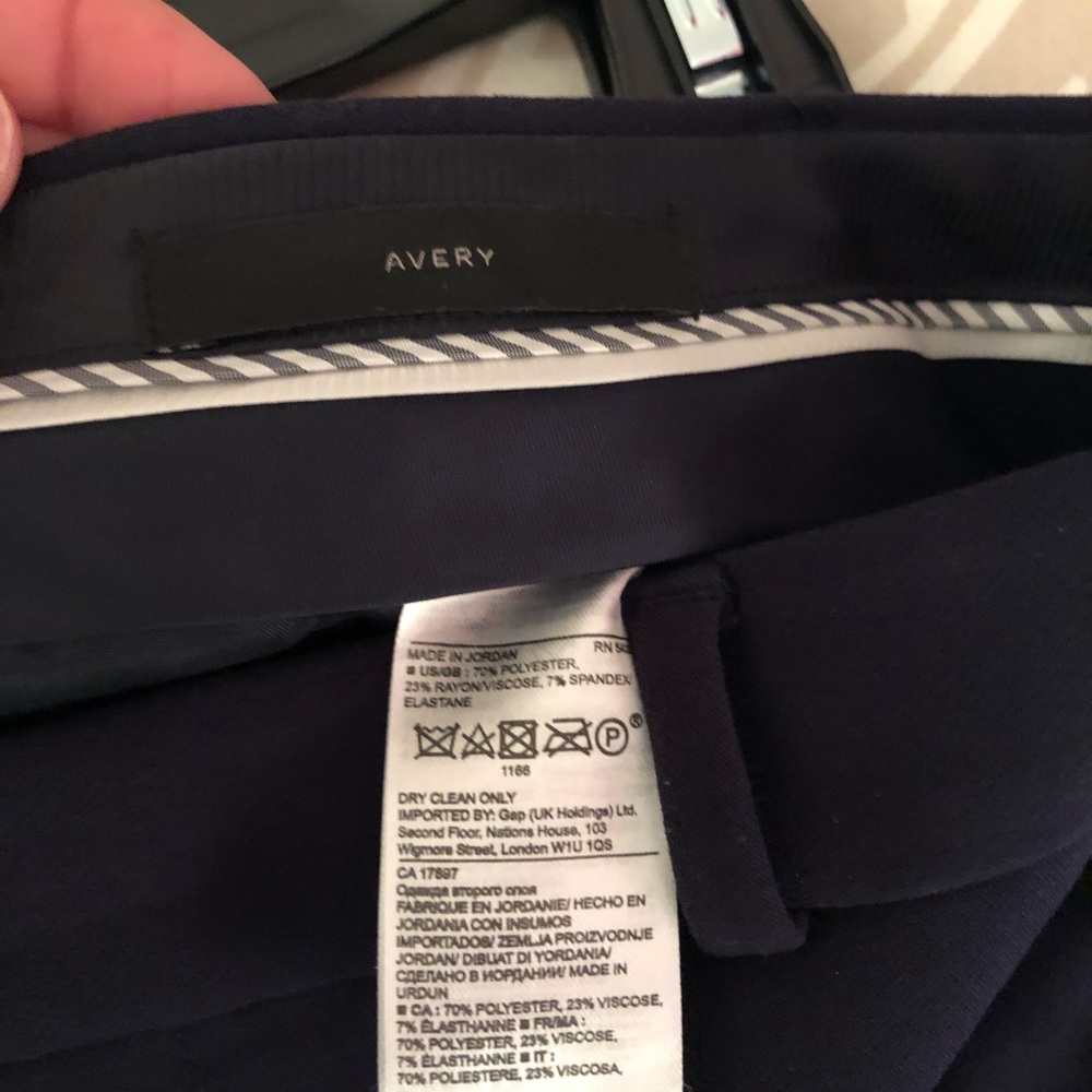 Banana Republic Navy Scalloped Avery Pant Size 6 - Picture 3 of 5